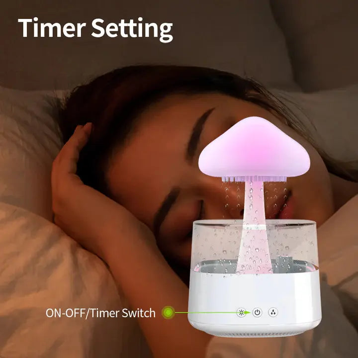 Serenify Mushroom Rain Humidifier Night Light
